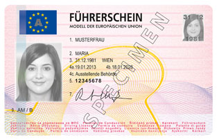 Scheckkartenführerschein_Vorderseite